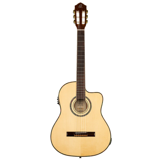 Ortega Family Series Pro Full Size Guitar Solid Spruce/ Mahogany Natural - RCE145NT