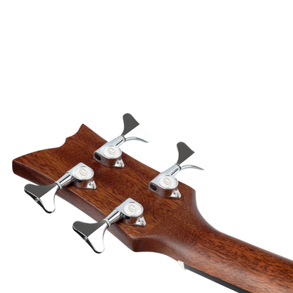 Ortega Acoustic Bass Deep Series 7 4-String Medium Scale Bass Spruce/ Mahogany Bourbon Fade - D7CE-BFT-4