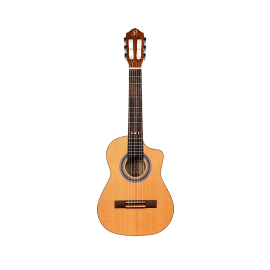 Ortega Requinto Series Requinto Size Guitar Cedar/ Sapele Natural - RQC25