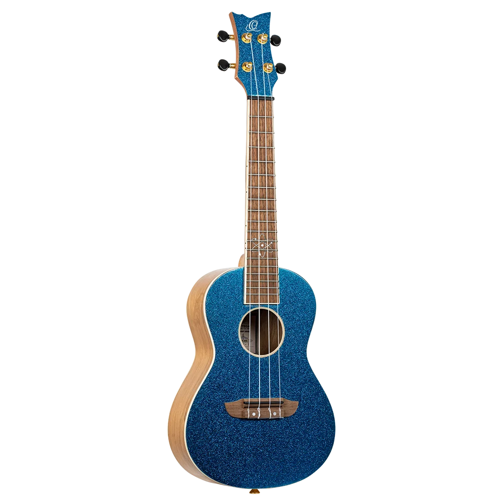 Ortega Element Series Concert Size Ukulele Spruce/ Catalpa Metallic Blue