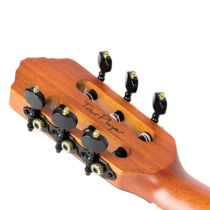 Ortega TourPlayer Series Full Size Guitar Solid Okoume/ Flamed Maple Blue - RTPDLX-FMA