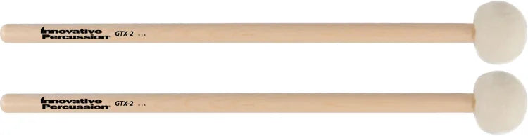 Innovative Percussion GTX-2 General Timpani Mallets - Medium Soft - Straight Handle