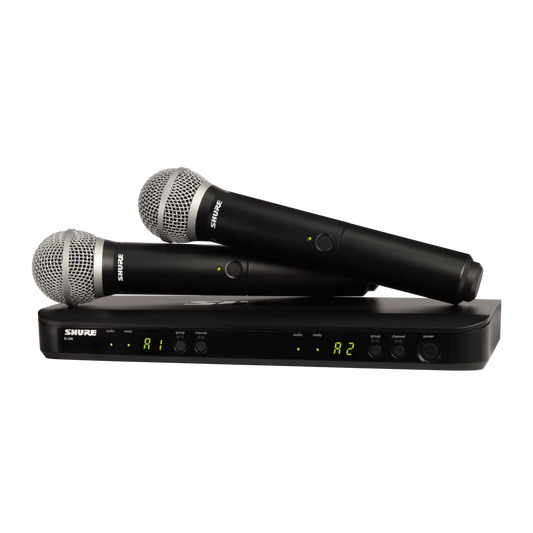 Shure BLX288/PG58 Wireless Dual Vocal System with two PG58 Handheld Transmitters
