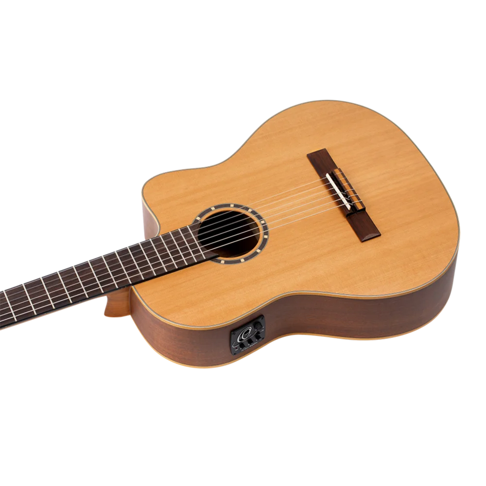 Ortega Family Series Pro Full Size Guitar Solid Cedar/ Mahogany Natural - RCE131