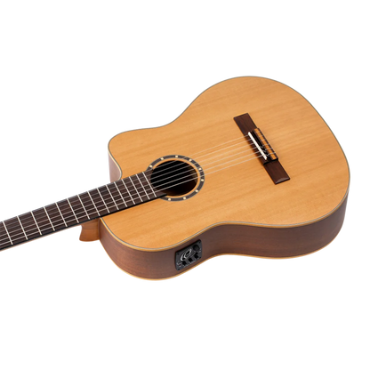 Ortega Family Series Pro Full Size Guitar Solid Cedar/ Mahogany Natural - RCE131