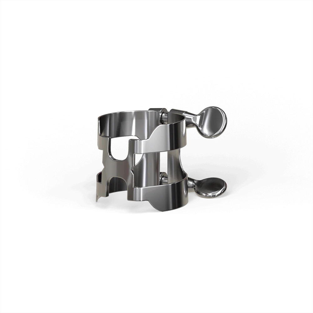 D’Addarío H-Ligature & Cap for Bass Clarinet Silver-Plated