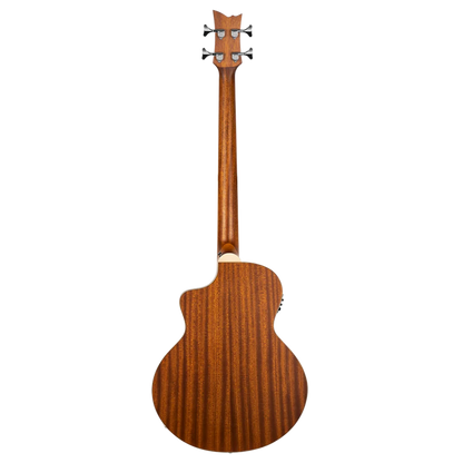 Ortega Acoustic Bass Deep Series 7 4-String Medium Scale Bass Spruce/ Mahogany Natural - D7CE-4