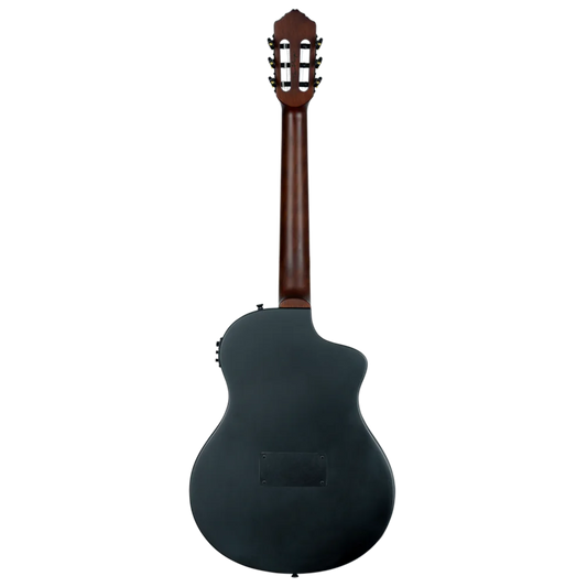 Ortega  TourPlayer Series Full Size Guitar Solid Okoume Black - RTPSTD-SBK-L (Lefty)