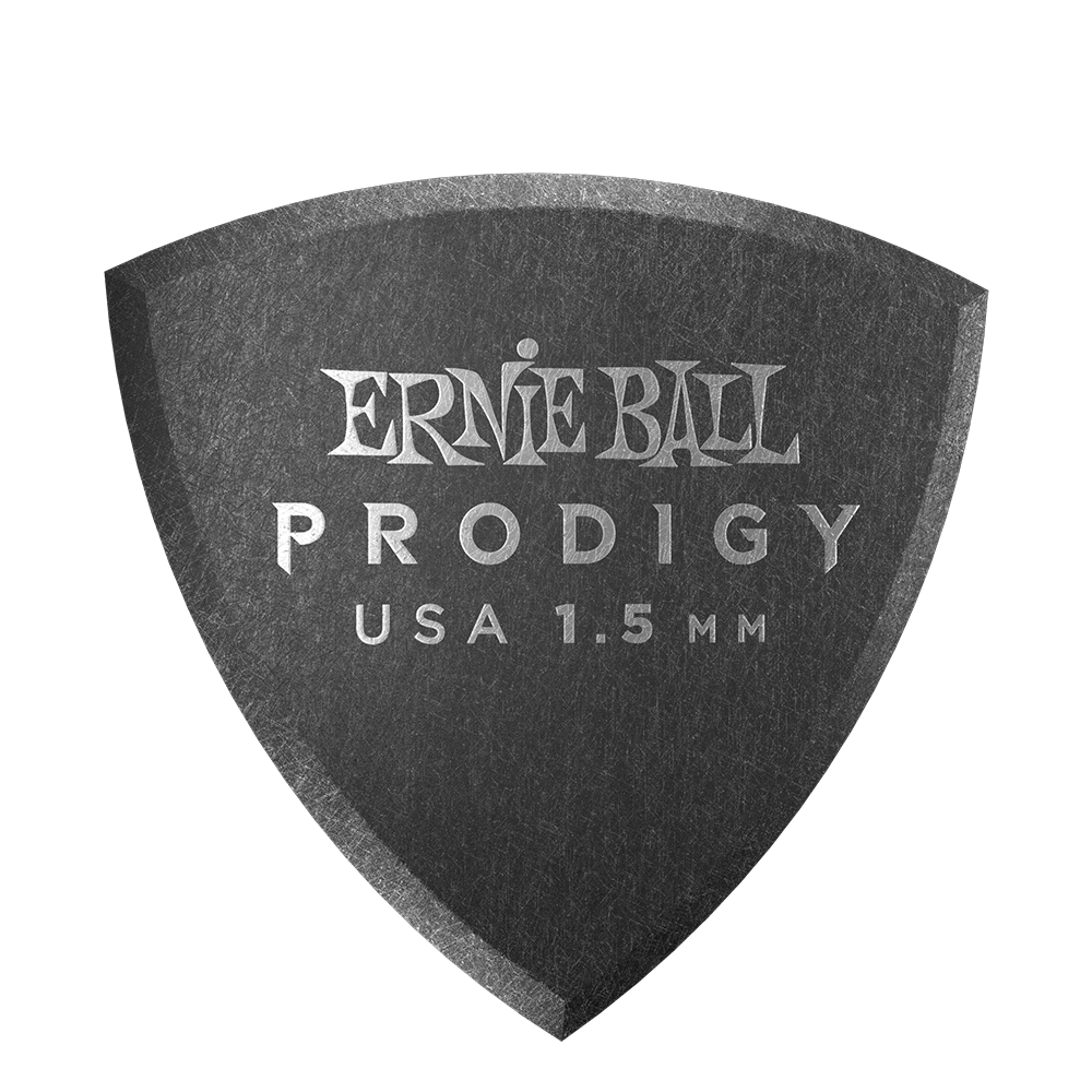 PRODIGY GUITAR PICKS - SHIELD 1.5MM BLACK - 6 PACK