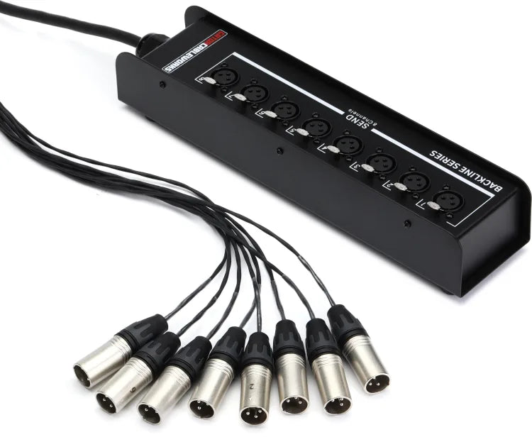 Gator Cableworks Backline Series 8-channel Drop Snake 25 foot