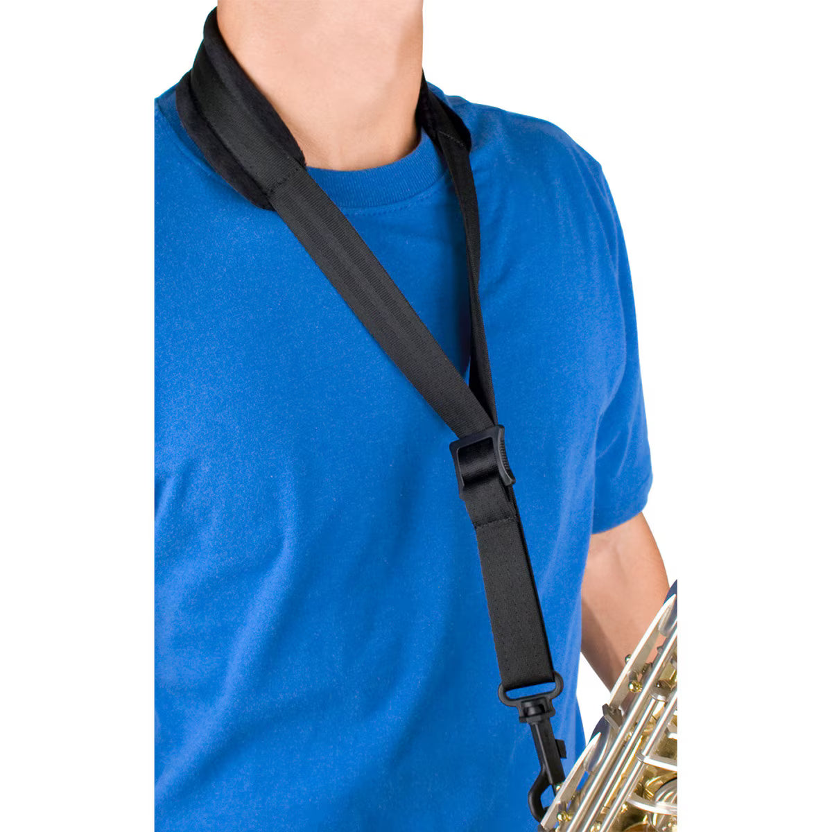 Protec Saxophone Neck Strap - Velour, Plastic Snap, Size 22" Regular