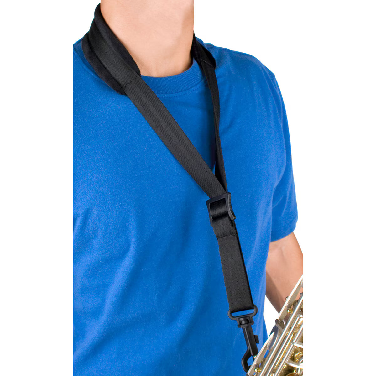 Protec Saxophone Neck Strap - Velour, Plastic Snap, Size 20" Junior