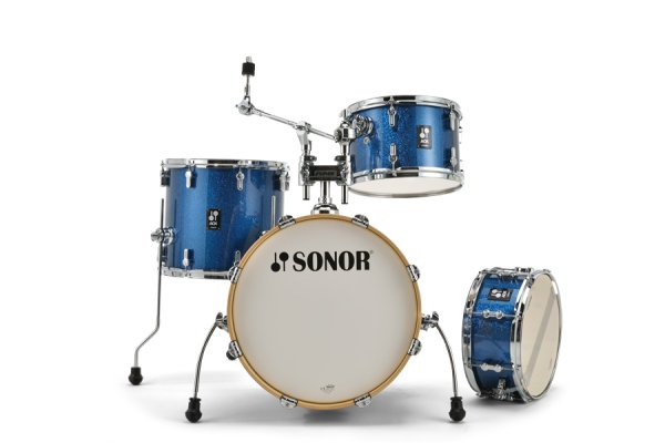 Sonor AQX Jazz 4-piece Shell Pack - Blue Ocean Sparkle Shell Pack