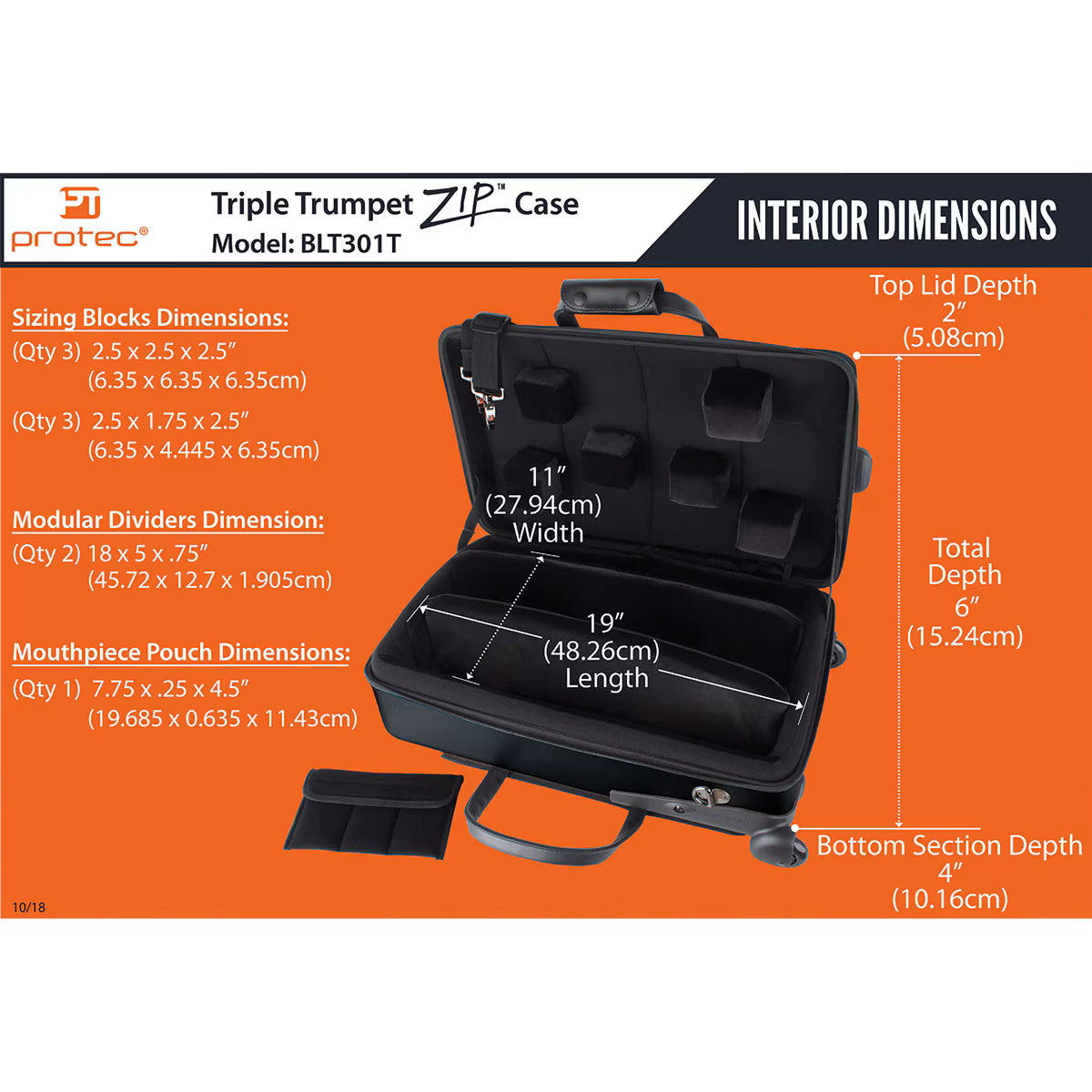 Protect Trumpet Case - Zip ABS, Single / Double / Triple