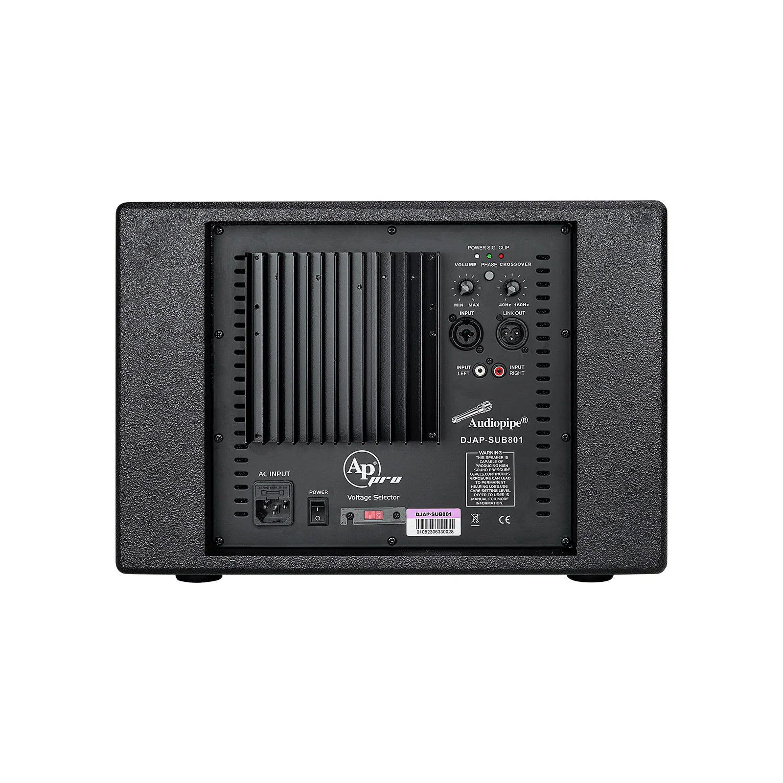 Audiopipe DJAP-SUB801   8" Professional   Active Loudspeaker