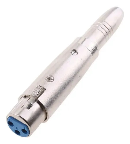 XLR 3-Pin Female to 6.3mm (1/4") TS Mono Female Adapter