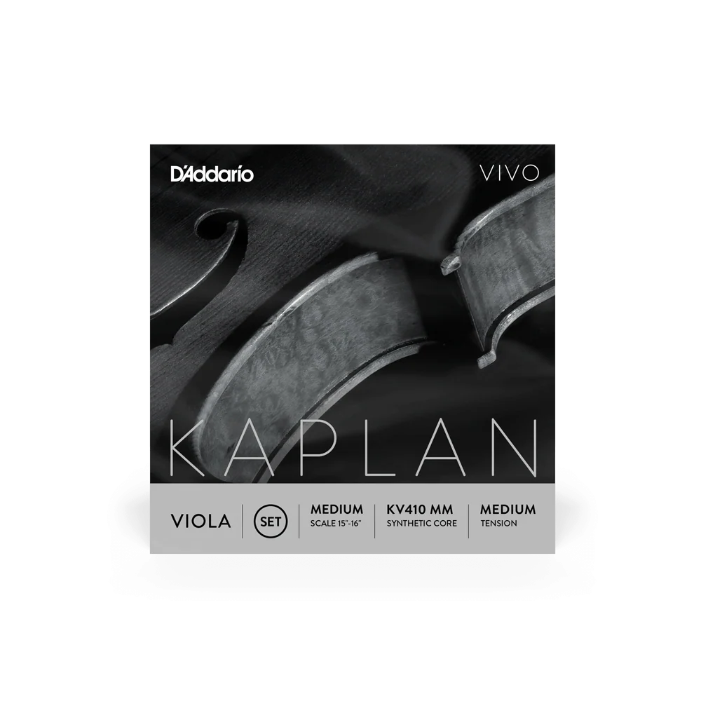 D'Addario Kaplan Vivo Viola String Set, Medium Scale