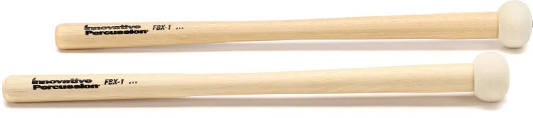 Innovative Percussion FBX-1 Field Series Hard Tapered Handle Marching Bass Drum Mallets - Extra Small