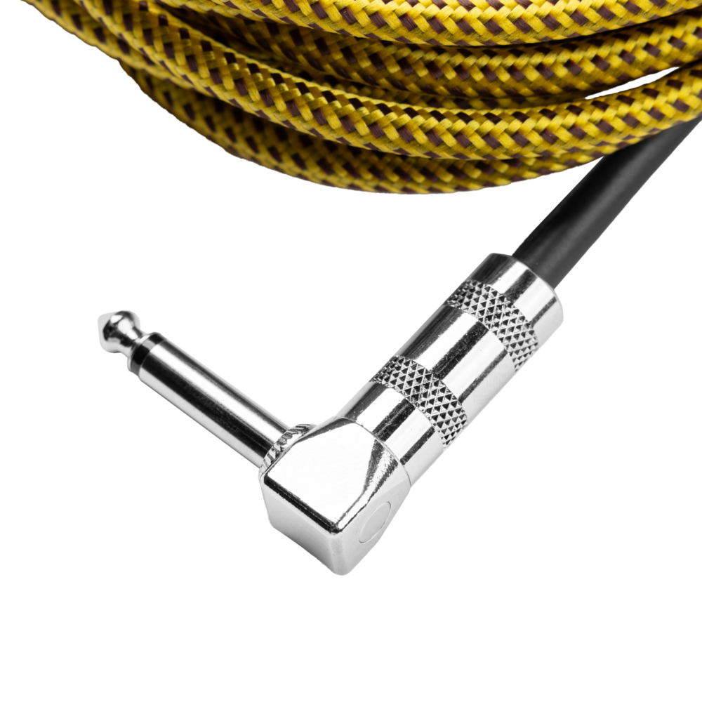 Gator Cableworks Backline Series Braided Instrument Cable Brown/Yellow20 foot