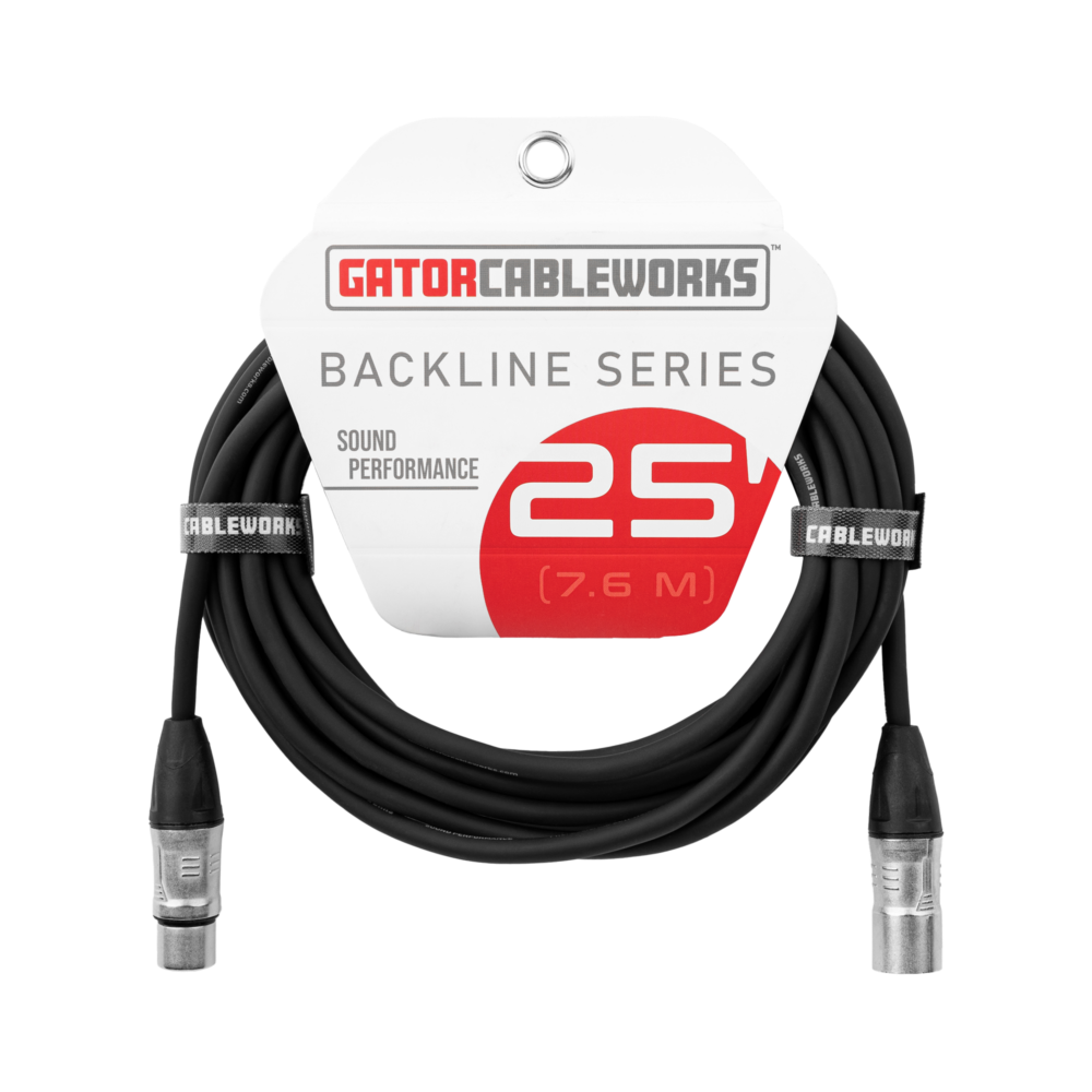 Gator Cableworks Backline Series Microphone Cable 25 foot