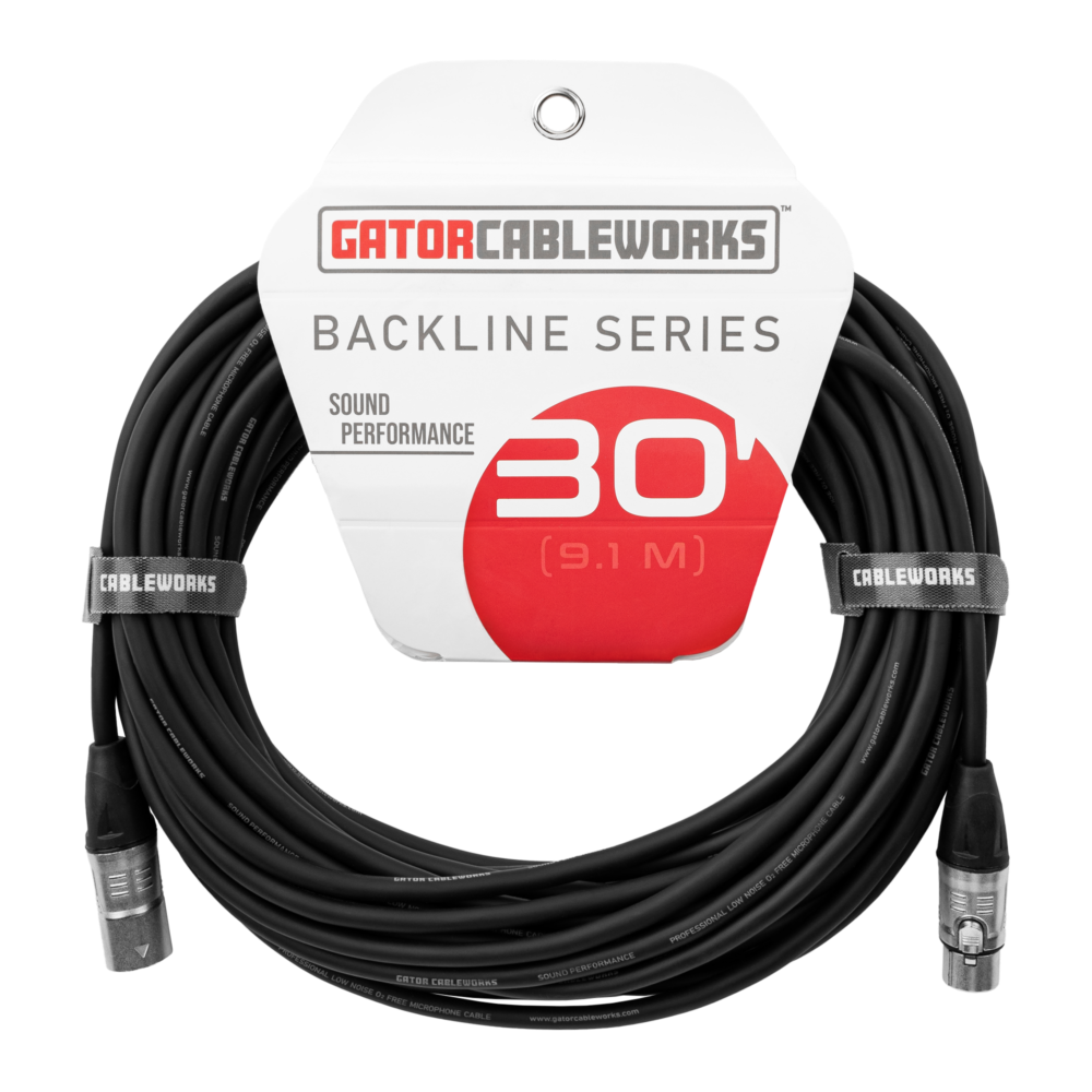 Gator Cableworks Backline Series Microphone Cable 30 feet