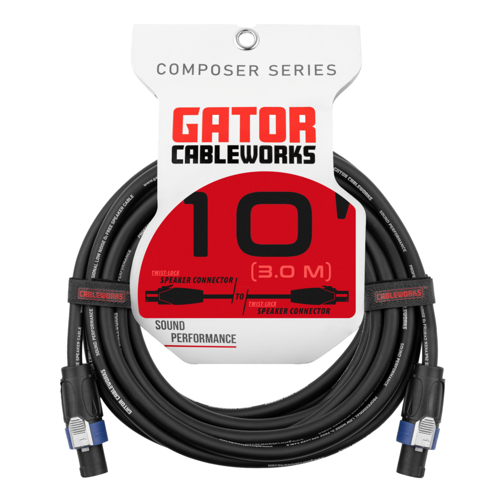 Gator Cableworks Composer Series Speaker Cable  10 foot