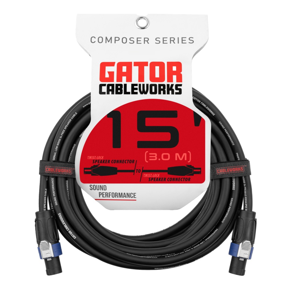 Gator Cableworks Composer Series Speaker Cable  15 foot
