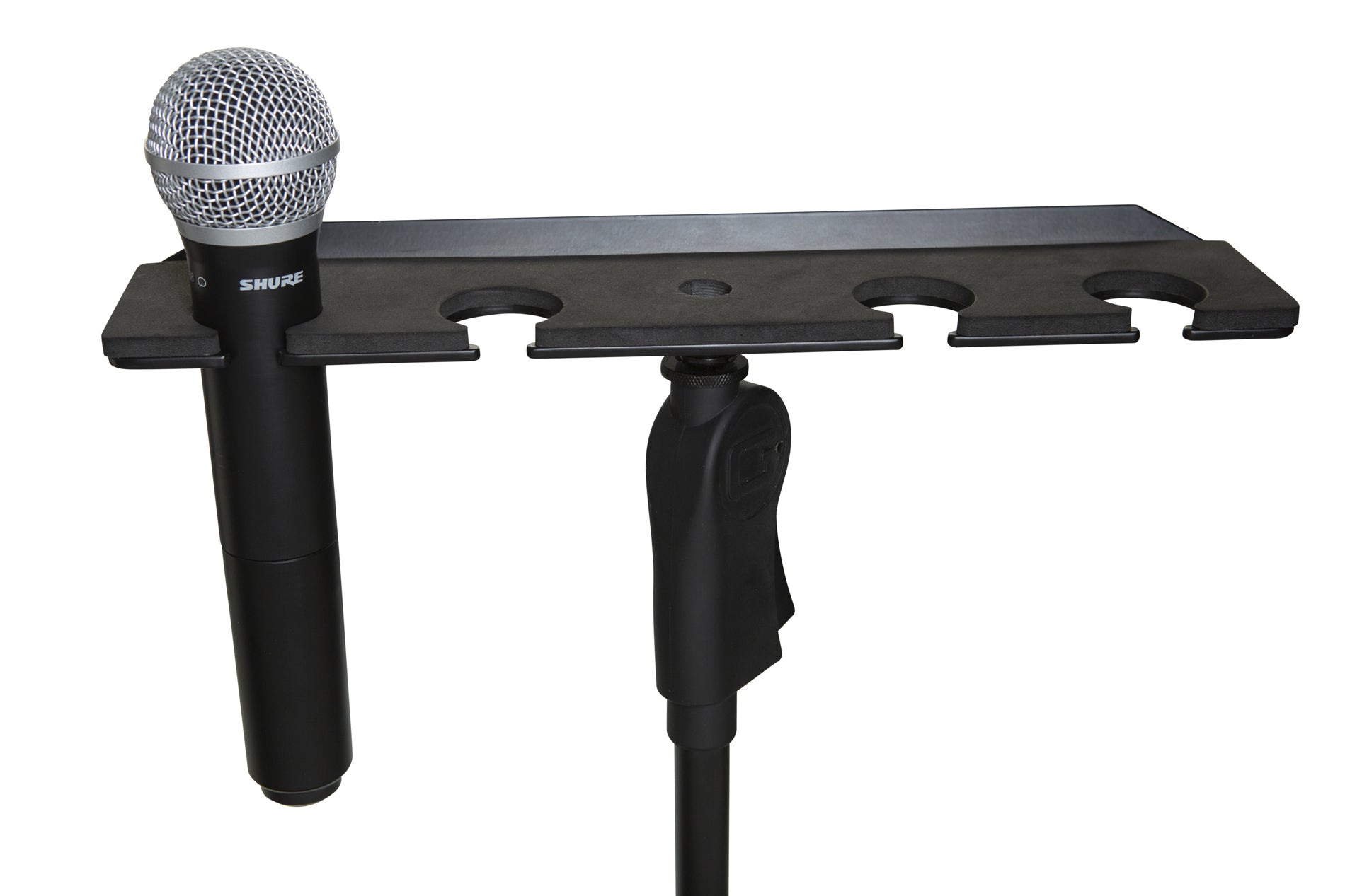 Gator GFW-MIC-4TRAY Multi Microphone Tray for up to 4 Microphones