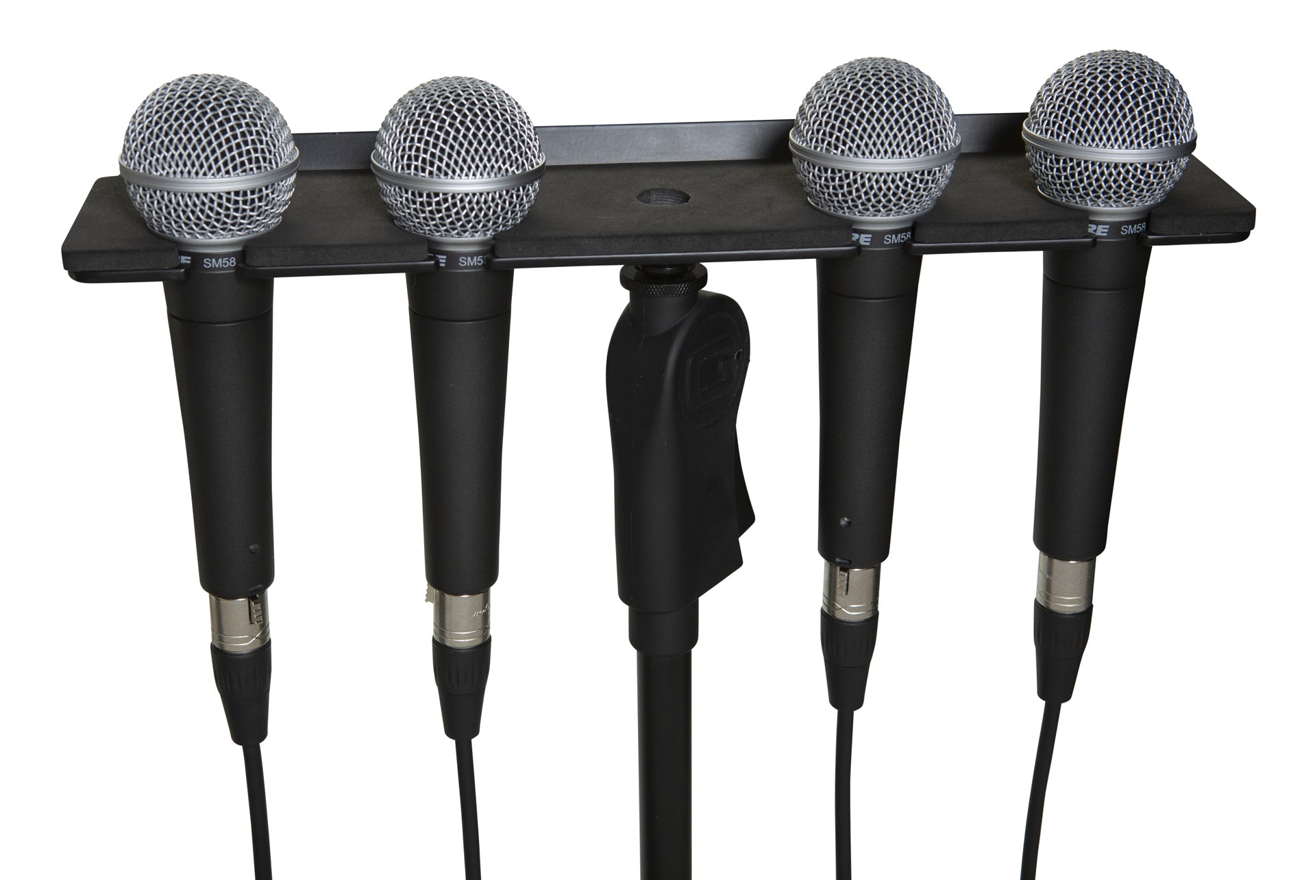 Gator GFW-MIC-4TRAY Multi Microphone Tray for up to 4 Microphones