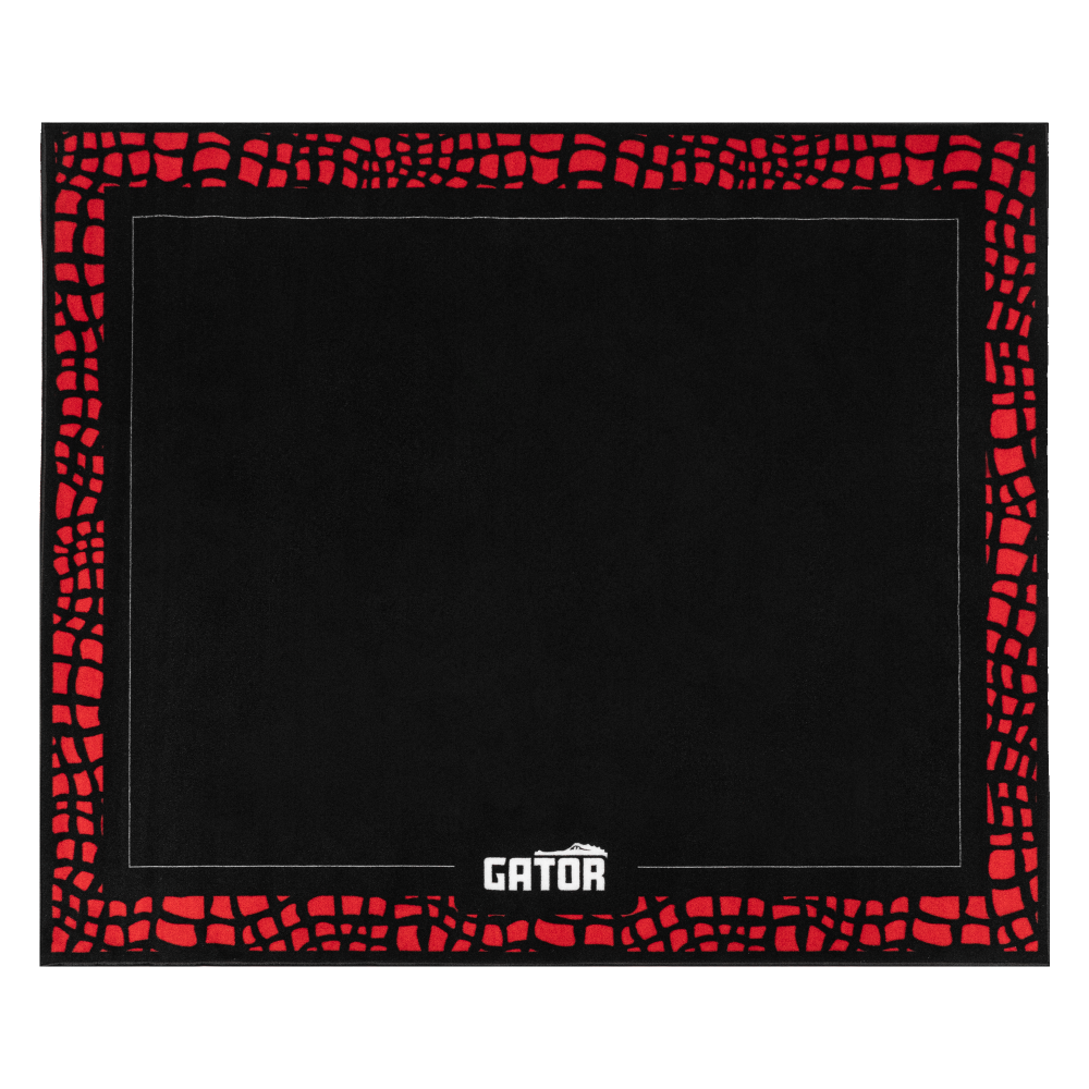 Gator 78″ X 66″ Drum Rug – Black –