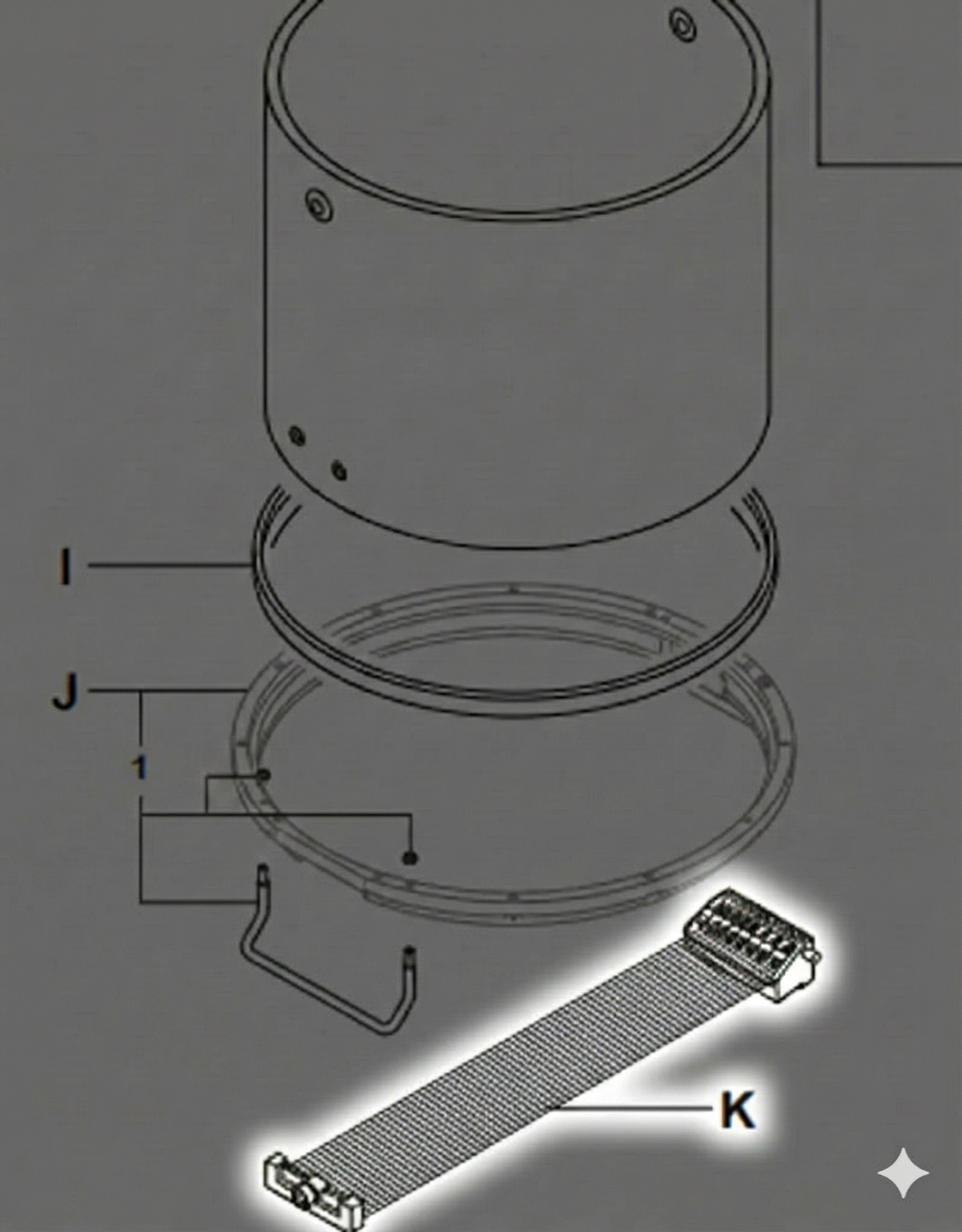 Pearl One Touch 16-Strand Gut Assembly for FFX Marching Snare Drum