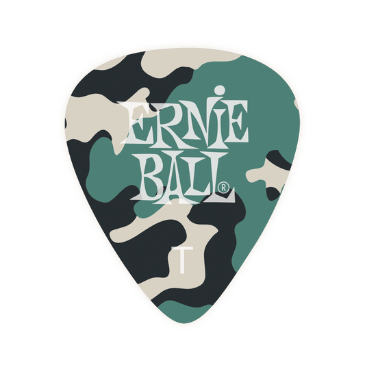 CELLULOSE GUITAR PICKS - HEAVY CAMOUFLAGE - 12 PACK