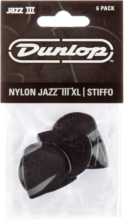 Dunlop 47RXLS Black Stiffo Jazz III XL, 6 pack