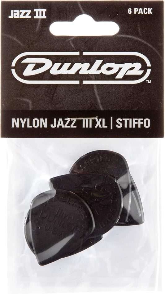 Dunlop 47RXLS Black Stiffo Jazz III XL, 6 pack