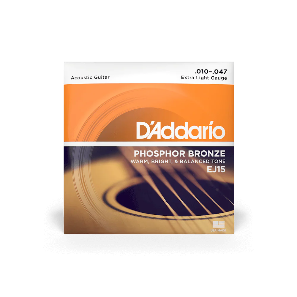 D’Addarío Phosphor Bronze Extra Light Acoustic Guitar Strings