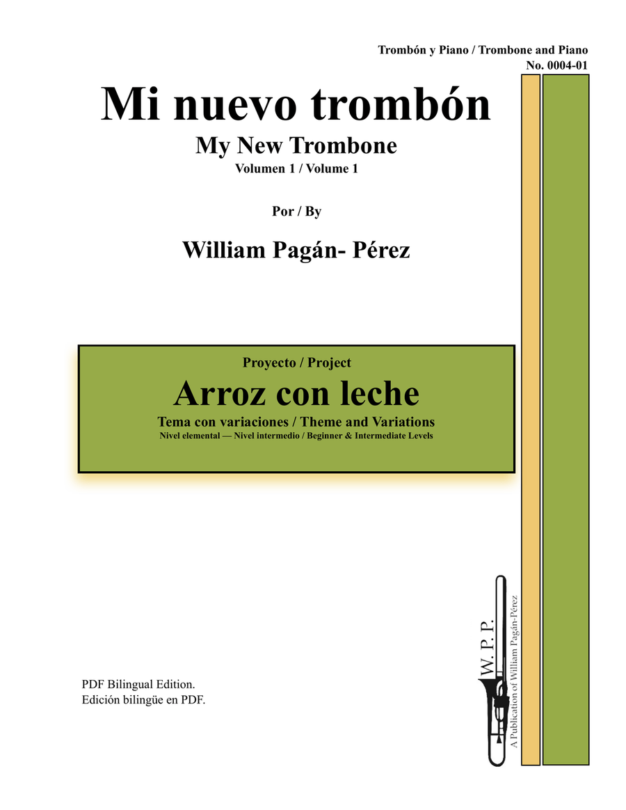 Arroz con Leche Tema con Variaciones Trombone & Piano