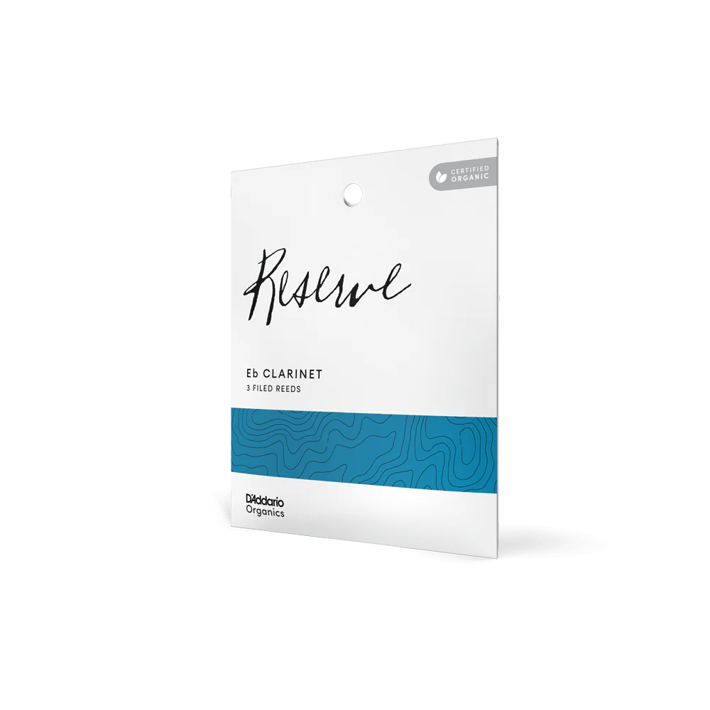 D'Addario Organic Reserve Eb Clarinet Reeds, Individually-Sealed, 3-Pack