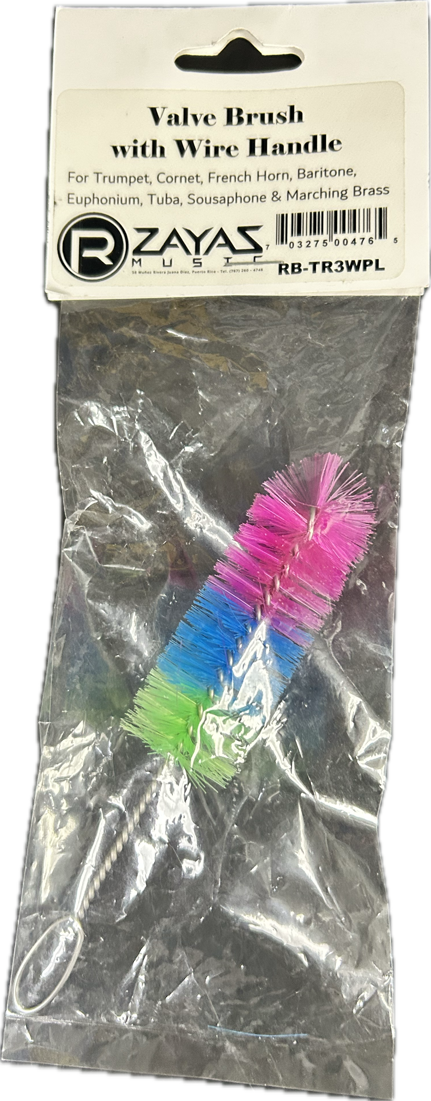 R Zayas Music Valve Brush with Wire Handle