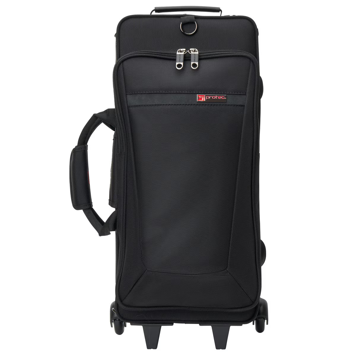 PROTEC Double Horn Case with Wheels- IPAC Series