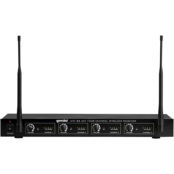 Gemini UHF-04M 4-Channel Wireless Handheld Microphone System