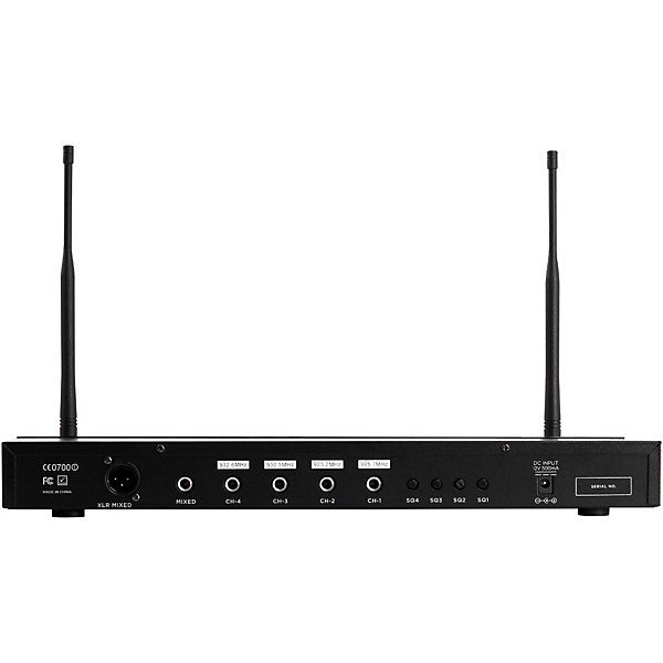 Gemini UHF-04M 4-Channel Wireless Handheld Microphone System