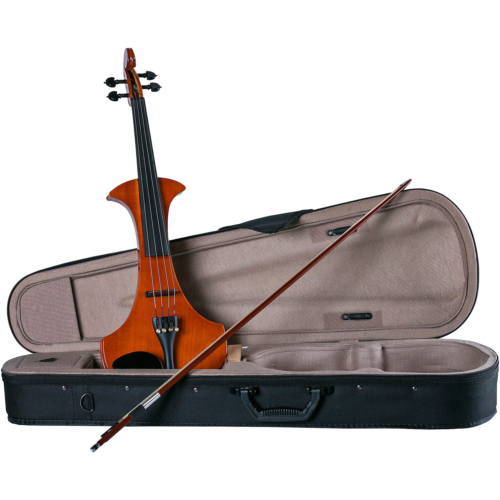 Cremona SV-180E Premier Student Electric Violin Outfit 4/4 Violin Brown