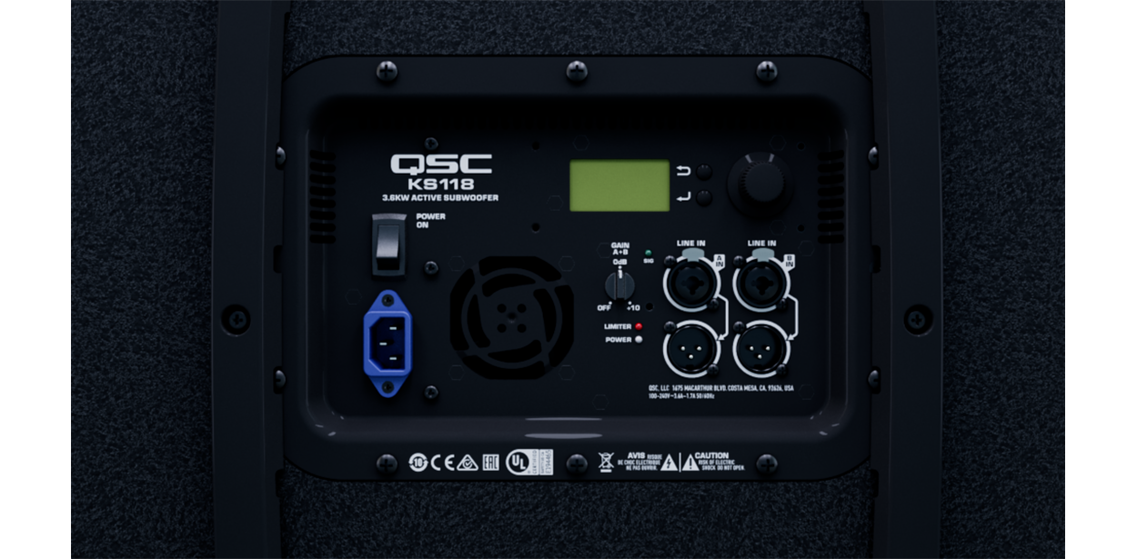 QSC KS118 3,600-watt Powered Subwoofer