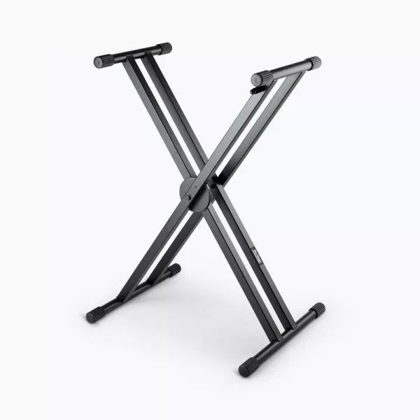 On Stage ERGO-LOK Double-X Keyboard Stand with Welded Construction