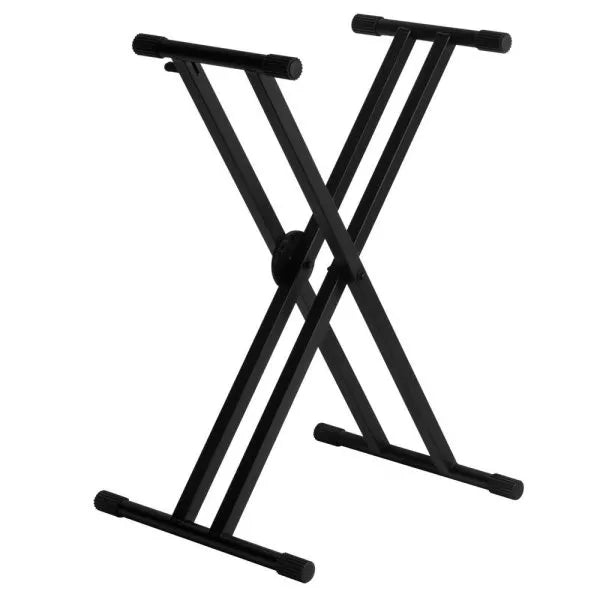 On Stage ERGO-LOK Double-X Keyboard Stand with Welded Construction