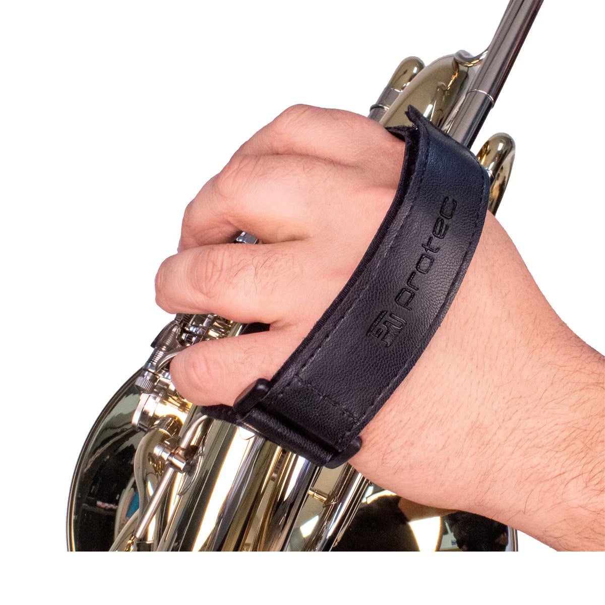 Protec French Horn Hand Guard - Leather, with Strap
