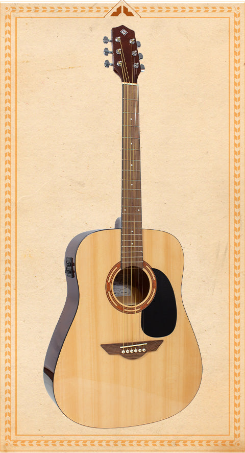 H. Jimenez LGR100SE Ranchero Series Full Size Steel String Guitar with Pickup