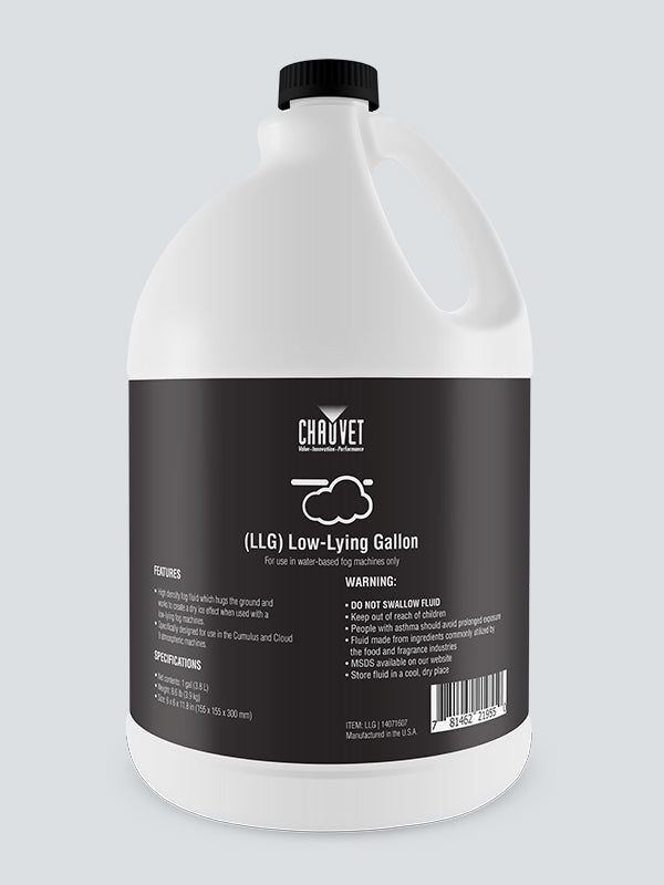 Chauvet DJ LLG Low-Lying Water-based Fog Fluid - 1 Gallon