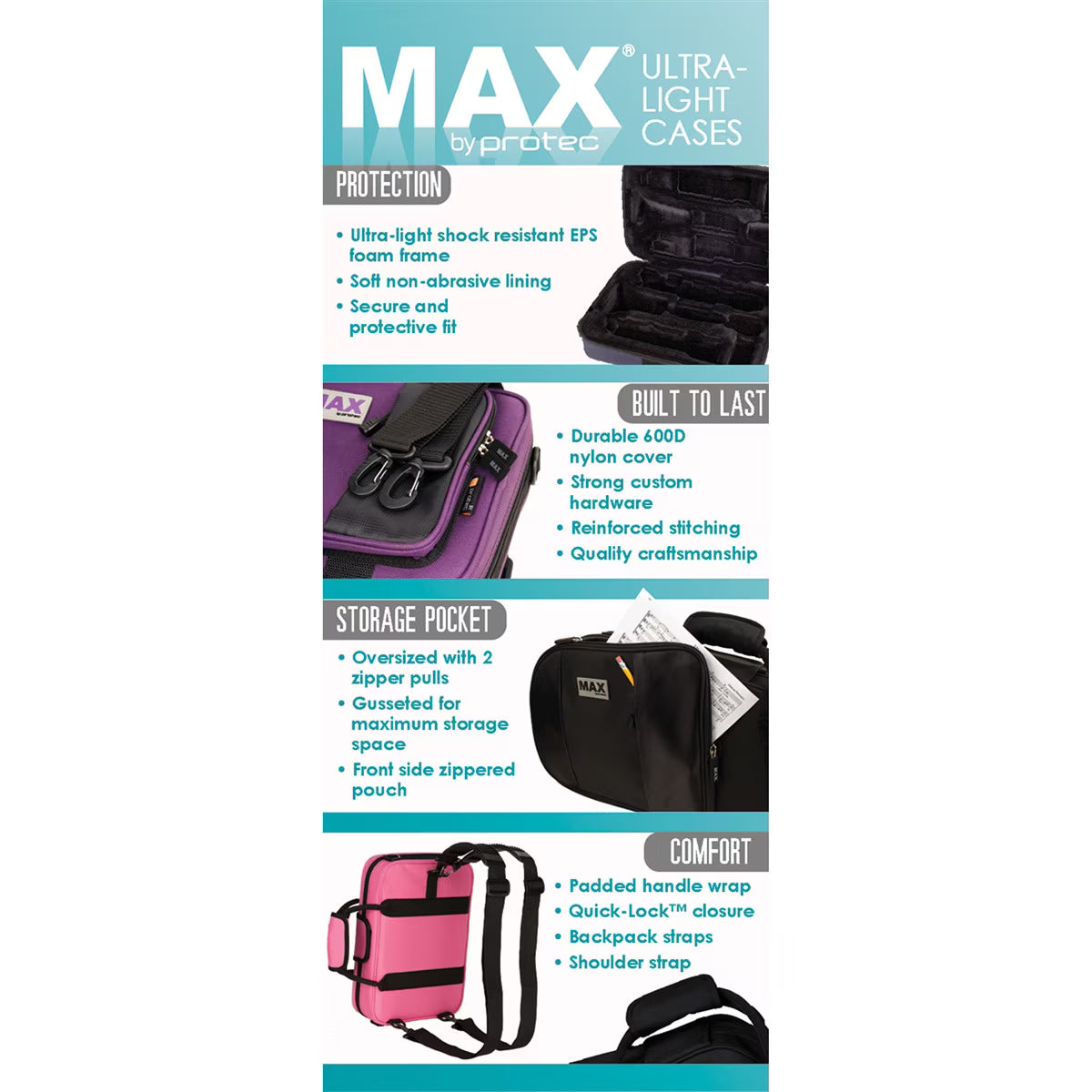 Protec MAX Shaped Violin Case