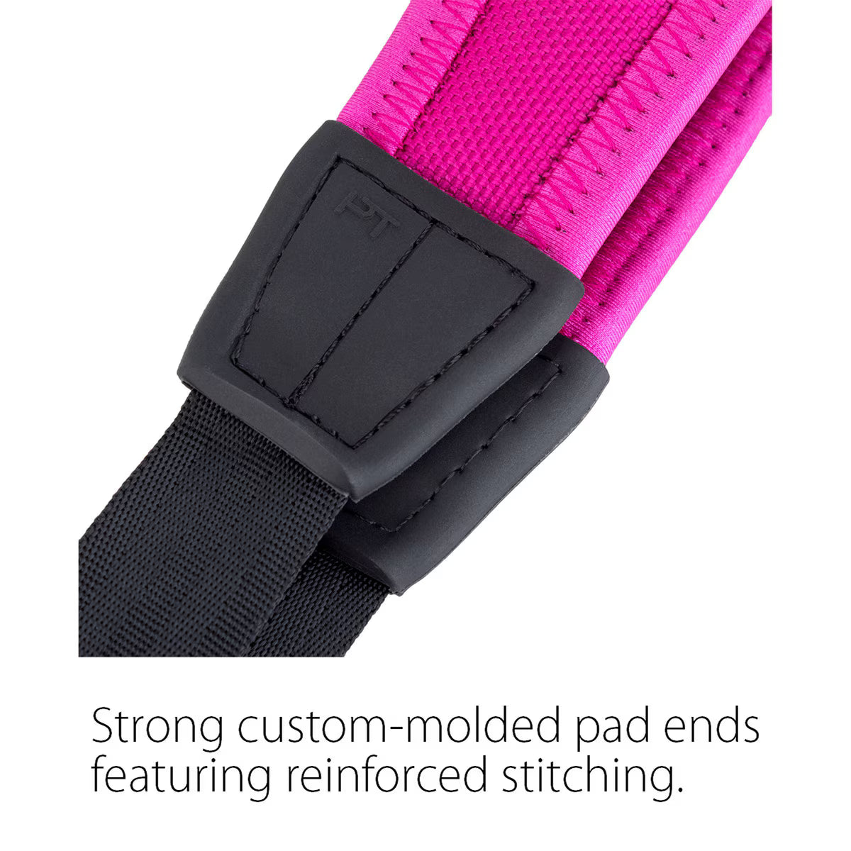 Protec Saxophone Neck Strap - Less Stress Neoprene, Metal Snap, Size 22" Regular (Hot Pink)